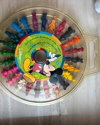 Ruota di pastelli a cera disney