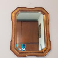 Specchio vintage cornice dorata in legno 