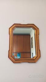 Specchio vintage cornice dorata in legno 