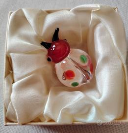 coccinella in vetro