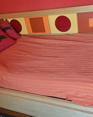Letto singolo con secondo letto estraibile
