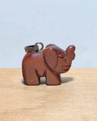 Ciondolo con elefante pietra del sole