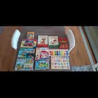 Giochi bambini 3+ (puzzle, libri, domino..)