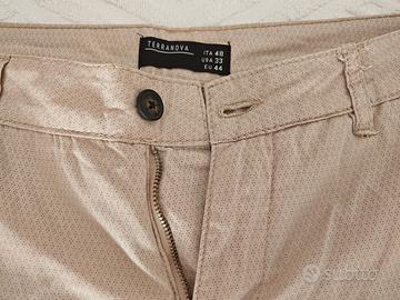 Bermuda uomo Terranova beige 100% cotone taglia 48