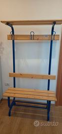 2 Panche spogliatoio in legno di faggio