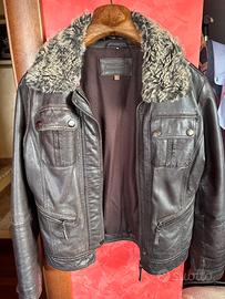 Giacca sportiva in pelle conbipel taglia 42 donna