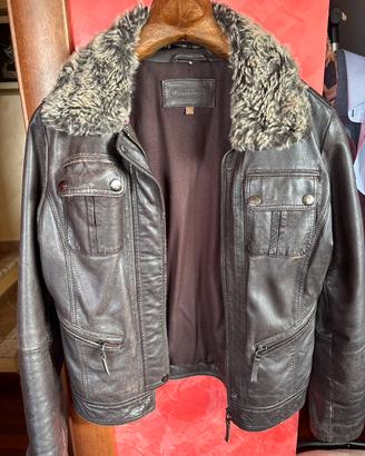Giacca sportiva in pelle conbipel taglia 42 donna