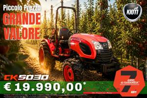 TRATTORE KIOTI CK5030 FRUTTETO 50 CV-7 ANNI DI GAR