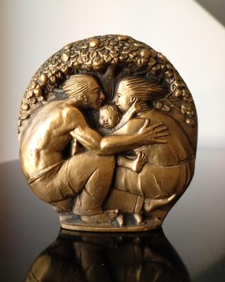 scultura bronzo Angelo Grilli - Alleanza Assicuraz