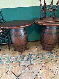 Tavolo botte per bar