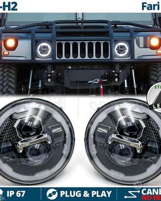 FARI LED Per HUMMER H1 H2 Angel Eyes OMOLOGATI