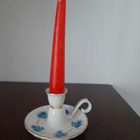 Portacandela in porcellana Greeting