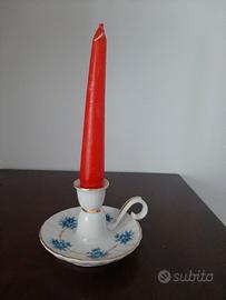 Portacandela in porcellana Greeting