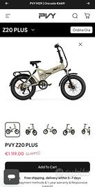 BICI ELETTRICA 1000W 16,5A PVY Z20 PLUS