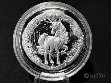 1 oncia 1OZ argento proof Fiji 2024 - Unicorno
