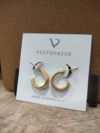 Orecchini cerchio piccolo oro Vestopazzo