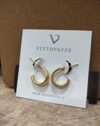 Orecchini cerchio piccolo oro Vestopazzo