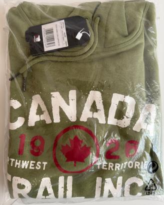 CANADA TRAIL FELPA CON CAPPUCCIO TAGLIA L