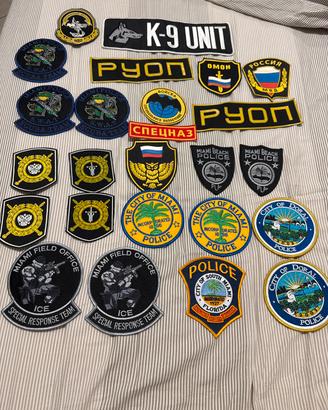 Toppe patch 25 pezzi,  polizia Police miami swat