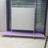 CARRELLO GRANDE CON PARETI DOGATE PER VETRINA