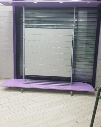CARRELLO GRANDE CON PARETI DOGATE PER VETRINA