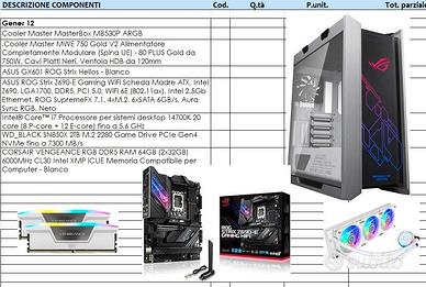 PC Game assemblato i7 14700k NUOVO