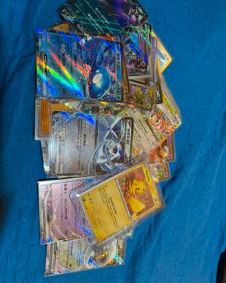 Carte pokemon 60 pezzi tra ar ex ecc