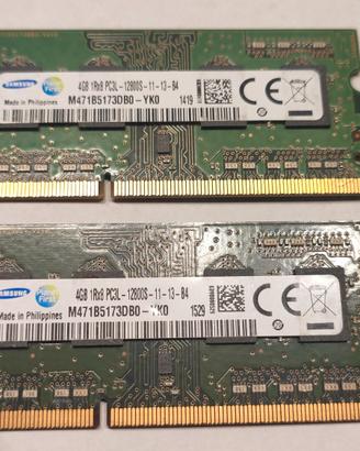 Memoria ram 2x4Gb Samsung 1600MHz