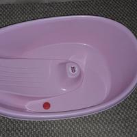 Vaschetta bagnetto bimba rosa grande 1-3 anni.