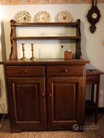 coppia di piattiere in pino