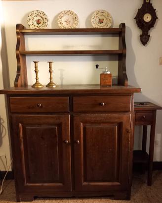 coppia di piattiere in pino