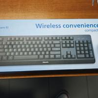 Kit Tastiera e mouse Wireless Philips