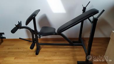 Panca fitness reclinabile e leg extension 