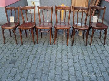 sedie di epoca thonet in faggio con archetto