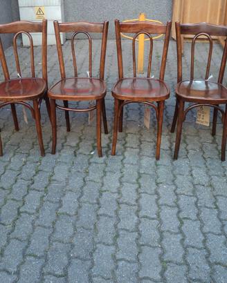 sedie di epoca thonet in faggio con archetto