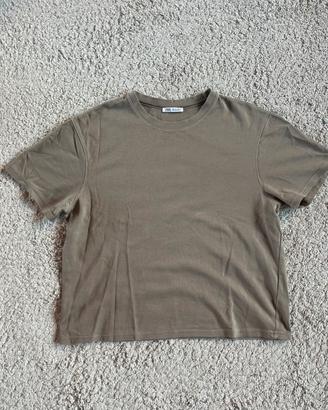 T shirt Zara Marrone