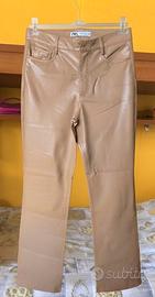 Pantalone in ecopelle donna taglia XS in caviglia