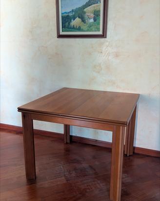 Tavolo in legno massello apribile 