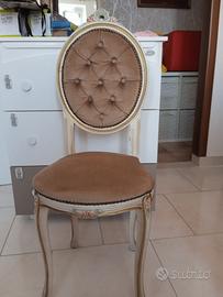 Sedia stile classico barocco o neobarocco vene