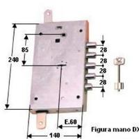 Serratura porta blindata marca cerutti 4000