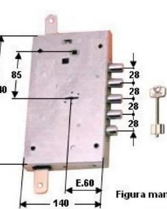 Serratura porta blindata marca cerutti 4000