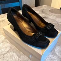 Décolleté camoscio n.39 tacco 6cm Nero Giardini