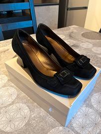 Décolleté camoscio n.39 tacco 6cm Nero Giardini