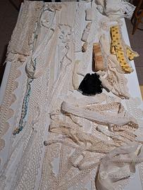 Set Pizzo merletto bordatura passamaneria vintage