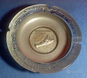 Posacenere in cristallo nave Vittorio Veneto