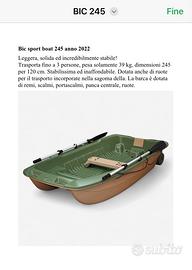 Barca Bic245+motore