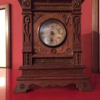 Orologio da tavolo '800 siciliano in legno