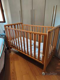 Lettino Foppapedretti SUSY in legno + Materasso sf