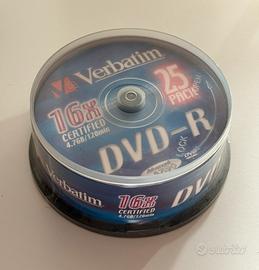 DVD R  VERBATIM   16x 4.7 GB Conf. 25 pezzi