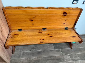 Cassapanca legno di pino